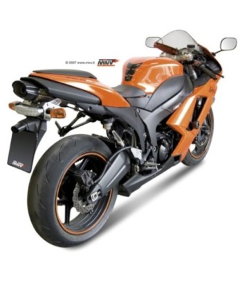 Mivv Slip-On Suono St. Steel con tapa carbono Kawasaki ZX-6 R 2007-08