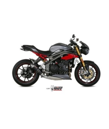 Mivv Slip-On GP black Triumph Speed Triple 2016-17