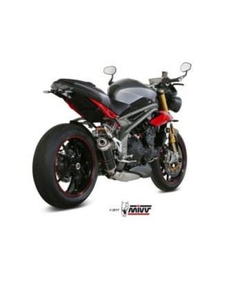 Mivv Slip-On GP black Triumph Speed Triple 2016-17
