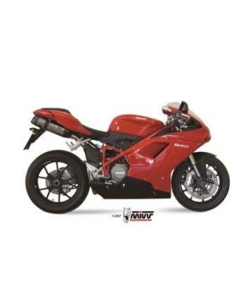 Mivv 2 Slip-On Suono St. Steel con tapa carbono Ducati 848 2007-13 / 1098 2007-11 / 1198 2009-12