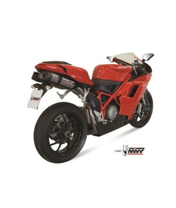 Mivv 2 Slip-On Suono St. Steel con tapa carbono Ducati 848 2007-13 / 1098 2007-11 / 1198 2009-12
