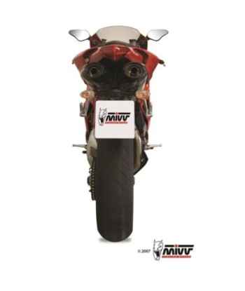 Mivv 2 Slip-On Suono St. Steel con tapa carbono Ducati 848 2007-13 / 1098 2007-11 / 1198 2009-12