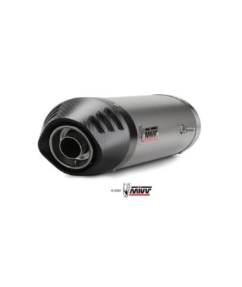 Mivv 2 Slip-On Oval titan con tapa carbono Yamaha YZF 1000 R1 2007-08