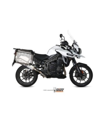 Mivv Slip-On Speed edge St. Steel con tapa carbono Triumph Tiger 1200 XR/XRx/XRT/XCx/XCA 2016-20