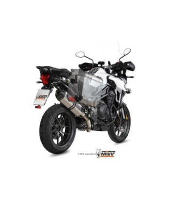 Mivv Slip-On Speed edge St. Steel con tapa carbono Triumph Tiger 1200 XR/XRx/XRT/XCx/XCA 2016-20