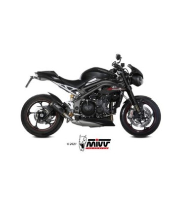 Mivv Slip-On Mk3 carbono Triumph Speed Triple R / S / RS 2018-20