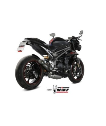 Mivv Slip-On X-M5 black Triumph Speed Triple R / S / RS 2018-20