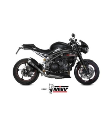 Mivv Slip-On Delta Race black Triumph Speed Triple R / S / RS 2018-20