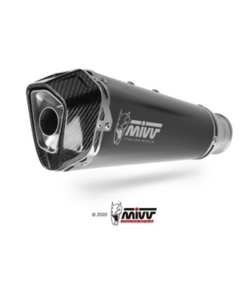 Mivv Slip-On Delta Race black Triumph Street Triple R / S / RS 2017-23