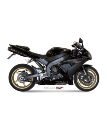 Mivv 2 Slip-On Suono black con tapa carbono Yamaha YZF 1000 R1 2004-06