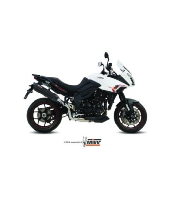 Mivv Slip-On Suono black con tapa carbono Triumph Tiger 1050 Sport 2013-16