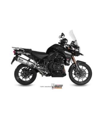Mivv Slip-On Speed edge St. Steel con tapa carbono Triumph Tiger Explorer 1200 2012-15