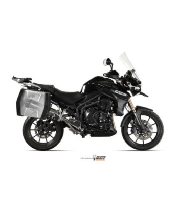 Mivv Slip-On Speed edge St. Steel con tapa carbono Triumph Tiger Explorer 1200 2012-15