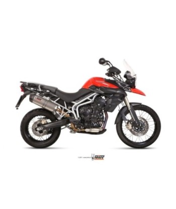 Mivv Slip-On Oval titan con tapa carbono Triumph Tiger 800 XC / XR / XRx / XCx / XRT / XCA 11-16