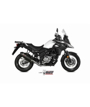 Mivv Full system 2x1 Oval carbono con tapa carbono Suzuki DL V-Strom 650 / XT 2017-25