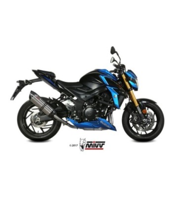 Mivv Slip-On Suono St. Steel con tapa carbono Suzuki GSX-S 750 2017-20