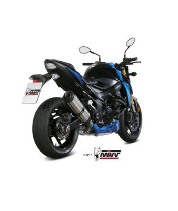 Mivv Slip-On Suono St. Steel con tapa carbono Suzuki GSX-S 750 2017-20