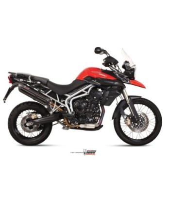 Mivv Slip-On Suono black con tapa carbono Triumph Tiger 800 XC / XR / XRx / XCx / XRT / XCA 11-16
