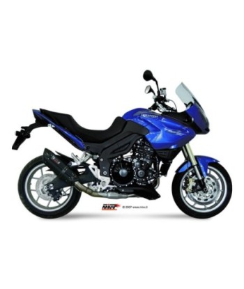 Mivv Slip-On Suono black con tapa carbono Triumph Tiger 1050 2007-13
