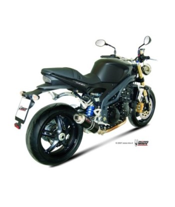 Mivv Slip-On GP black Triumph Speed Triple 2007-10