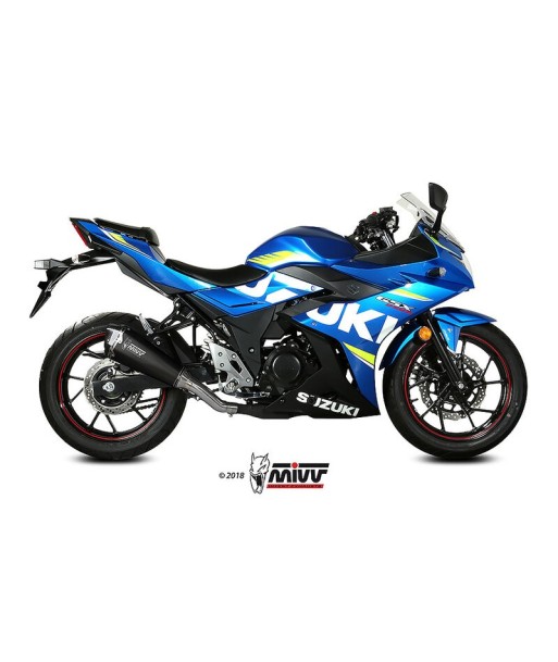Mivv Slip-On Delta Race black Suzuki GSX 250 R 2017-20
