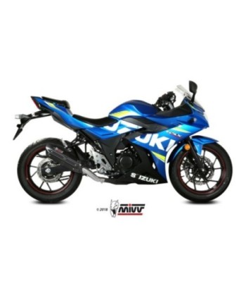 Mivv Slip-On Suono black con tapa carbono Suzuki GSX 250 R 2017-20