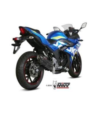 Mivv Slip-On Suono black con tapa carbono Suzuki GSX 250 R 2017-20