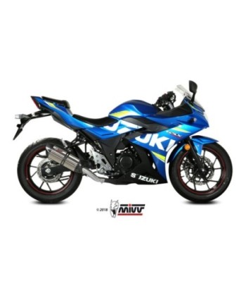 Mivv Slip-On Suono St. Steel con tapa carbono Suzuki GSX 250 R 2017-20