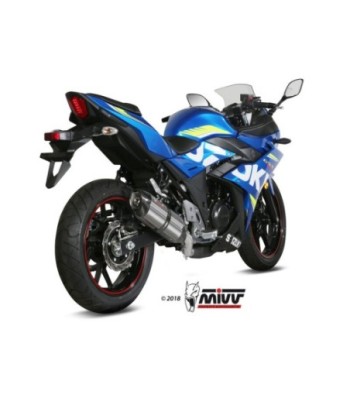 Mivv Slip-On Suono St. Steel con tapa carbono Suzuki GSX 250 R 2017-20