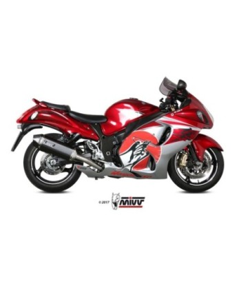 Mivv 2 Slip-On Speed edge black Suzuki GSX-R 1300 Hayabusa 2008-17