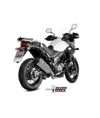 Mivv Full system 2x1 Speed edge St. Steel con tapa carbono Suzuki DL V-Strom 650 / XT 2017-24