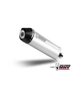Mivv Slip-On Oval Titan con tapa carbono Suzuki SV 650 / X 2016-25