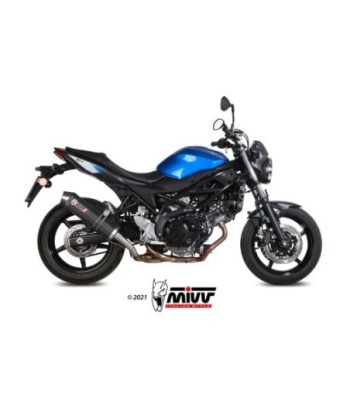 Mivv Slip-On Oval carbono con tapa carbono Suzuki SV 650 / X 2016-25