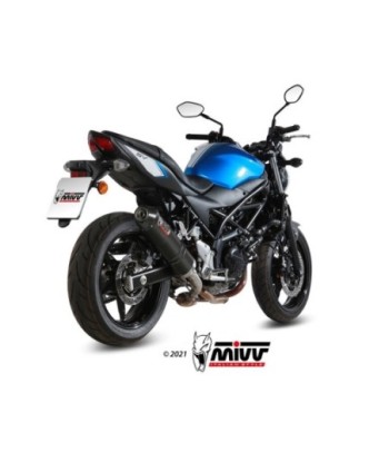 Mivv Slip-On Oval carbono con tapa carbono Suzuki SV 650 / X 2016-25