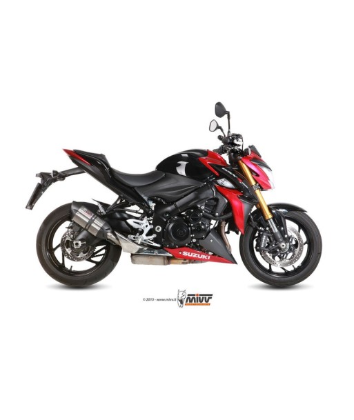 Mivv Slip-On Suono St. Steel con tapa carbono Suzuki GSX-S 1000 / 1000 F 2015-20