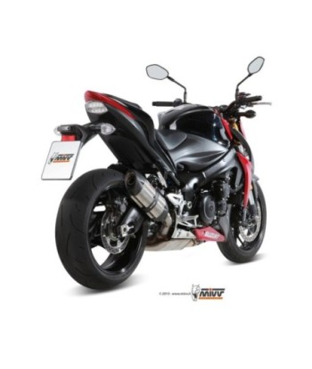 Mivv Slip-On Suono St. Steel con tapa carbono Suzuki GSX-S 1000 / 1000 F 2015-20