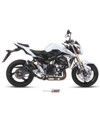 Mivv Slip-On Double Gun black Suzuki GSR 750 2011-16