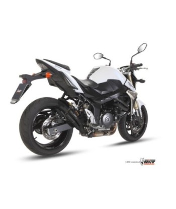 Mivv Slip-On Double Gun black Suzuki GSR 750 2011-16