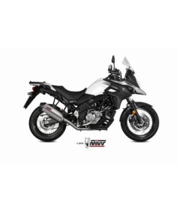 Mivv Full system 2x1 Oval Titan con tapa carbono Suzuki DL V-Strom 650 / XT 2017-25