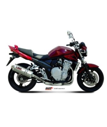 Mivv Slip-On Oval St. Steel Suzuki GSF 650 Bandit 2007-15 / GSX 650 F 2008-15