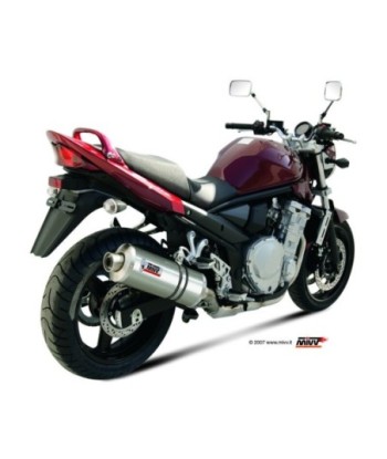 Mivv Slip-On Oval St. Steel Suzuki GSF 650 Bandit 2007-15 / GSX 650 F 2008-15