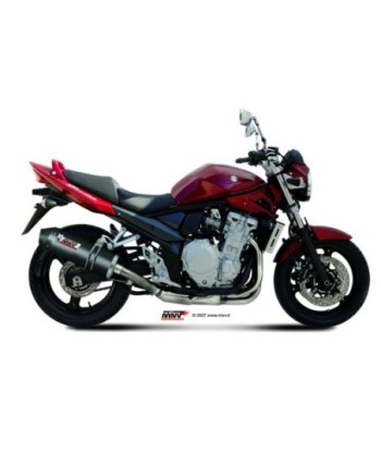 Mivv Slip-On Oval carbono con tapa carbono Suzuki GSF 650 Bandit 2007-15 / GSX 650 F 2008-15