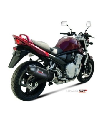 Mivv Slip-On Oval carbono con tapa carbono Suzuki GSF 650 Bandit 2007-15 / GSX 650 F 2008-15
