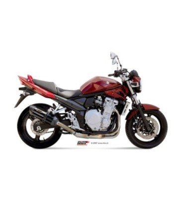 Mivv Slip-On Suono black con tapa carbono Suzuki GSF 650 Bandit 2007-15 / GSX 650 F 2008-15