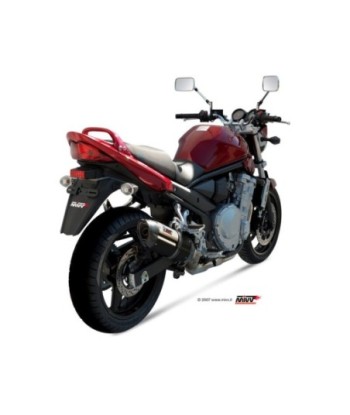 Mivv Slip-On Suono black con tapa carbono Suzuki GSF 650 Bandit 2007-15 / GSX 650 F 2008-15