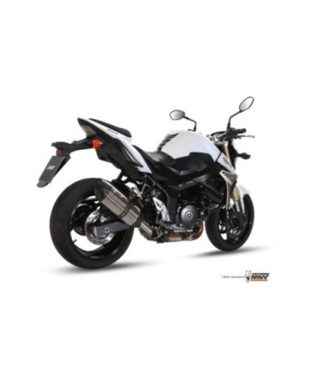 Mivv Slip-On Suono St. Steel con tapa carbono Suzuki GSR 750 2011-16