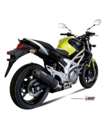 Mivv Slip-On Oval carbono con tapa carbono Suzuki Gladius 2009-15
