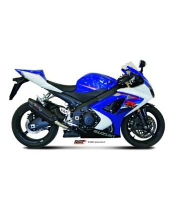 Mivv 2 Slip-On Suono black con tapa carbono Suzuki GSX-R 1000 2007-08