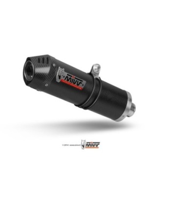 Mivv Full system 2x1 Oval carbono con tapa carbono Suzuki DL V-Strom 650 2007-11