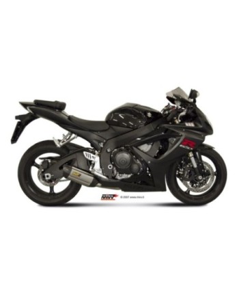 Mivv Slip-On Suono St. Steel con tapa carbono Suzuki GSX-R 600 / GSX-R 750 2006-07